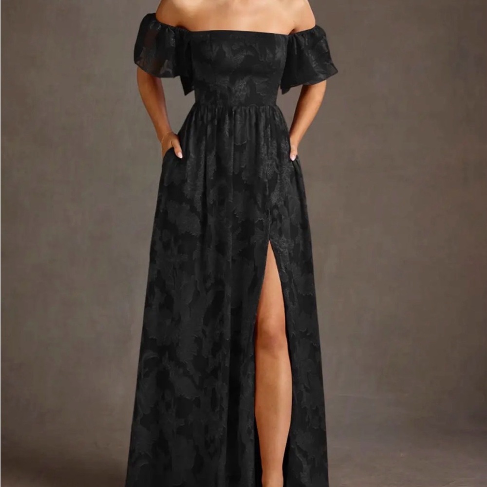 Elegant Black Off-Shoulder Dress